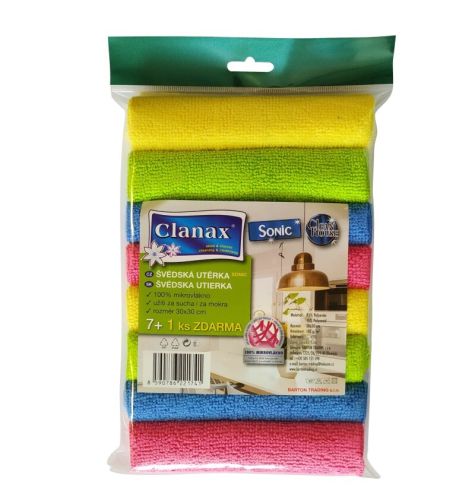 Clanax vdsk utrka Sonic 30x30 cm 7 + 1 zdarma mix barev
